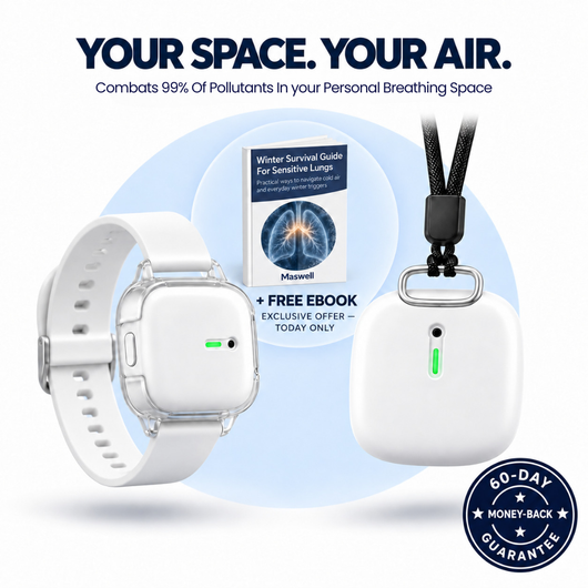 Airwash™ PRO 2-In-1 Wearable Air Purifier (Respiratory)