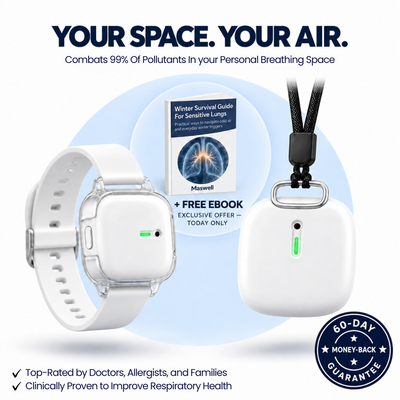 Airwash™ Pro 2-In-1 Wearable Air Purifier